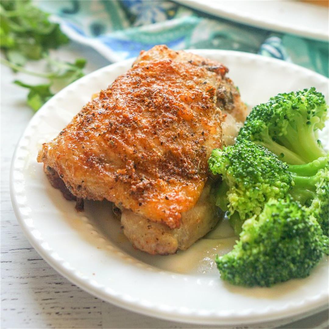 Air Fryer Rotisserie Chicken Pieces for a Low Carb Dinner in 35