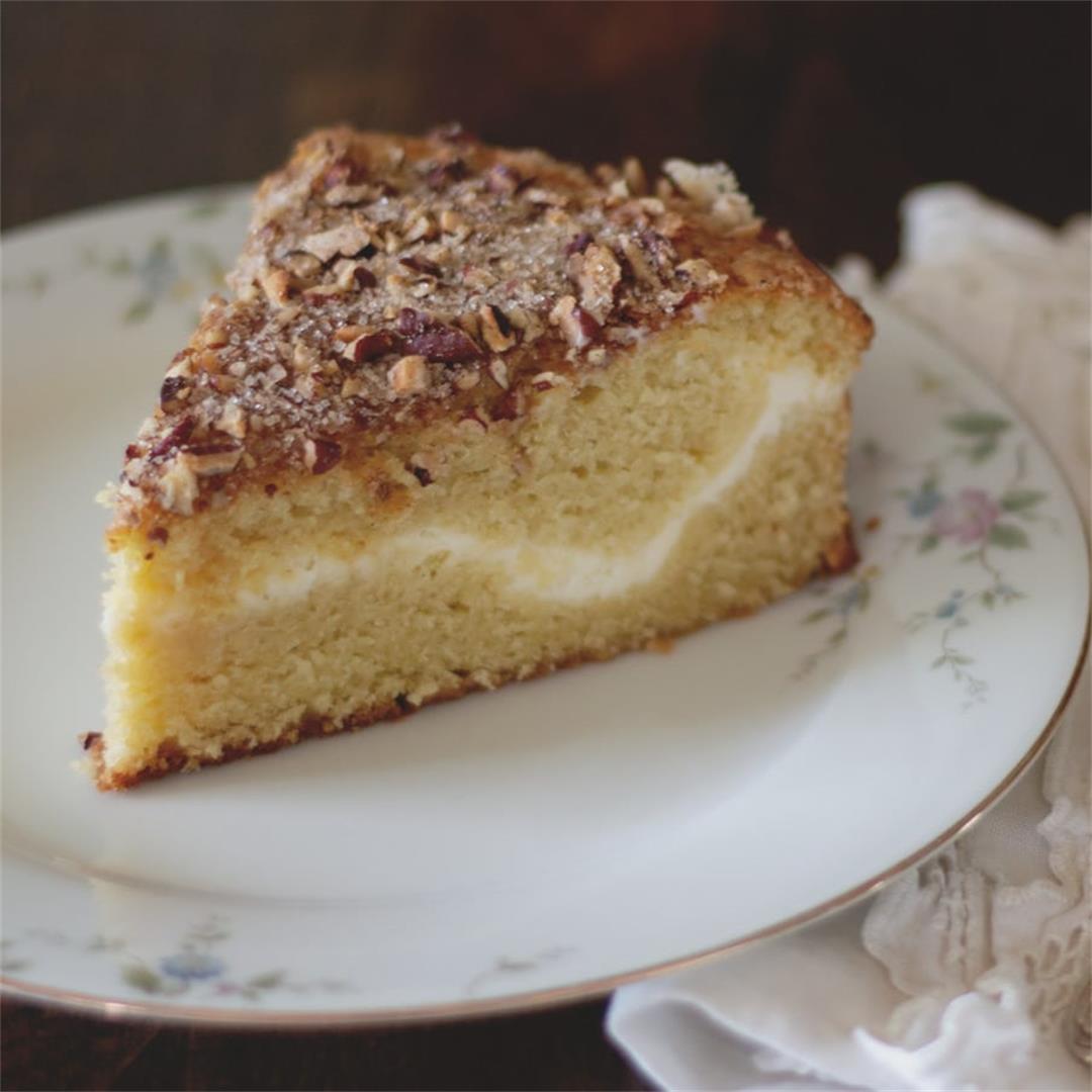 Sour Cream Coffee Cake with Cream Cheese Filling