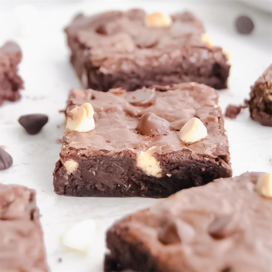 Brown Butter Triple Chocolate Chip Brownies