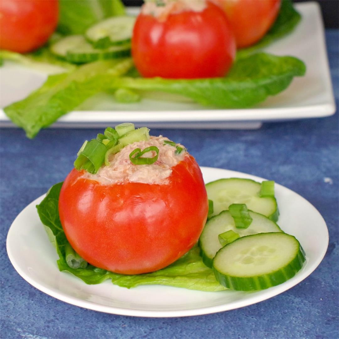 Tuna Stuffed Tomatoes