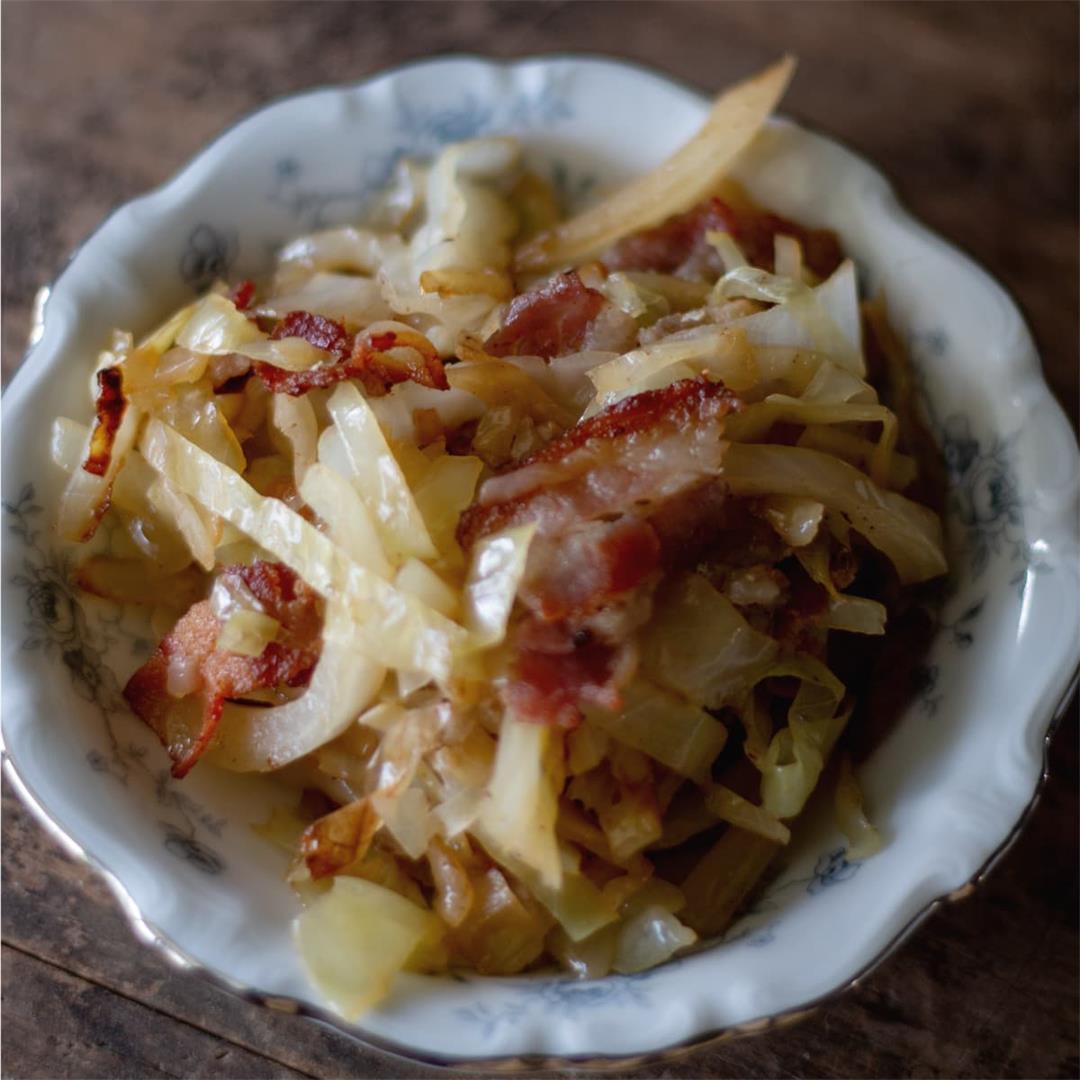Country Fried Cabbage with Bacon
