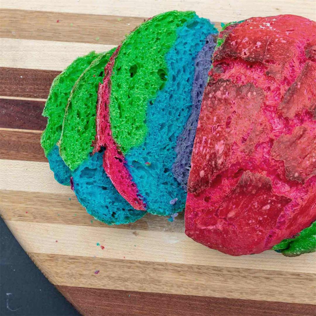 Vegan Rainbow Bread: Two Ways