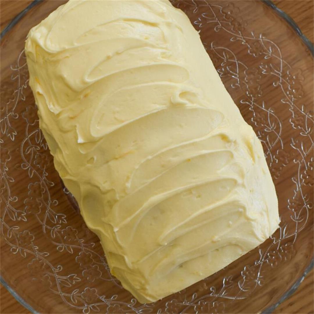 Earl Grey Loaf Cake with Lemon Buttercream • DonnaDundas