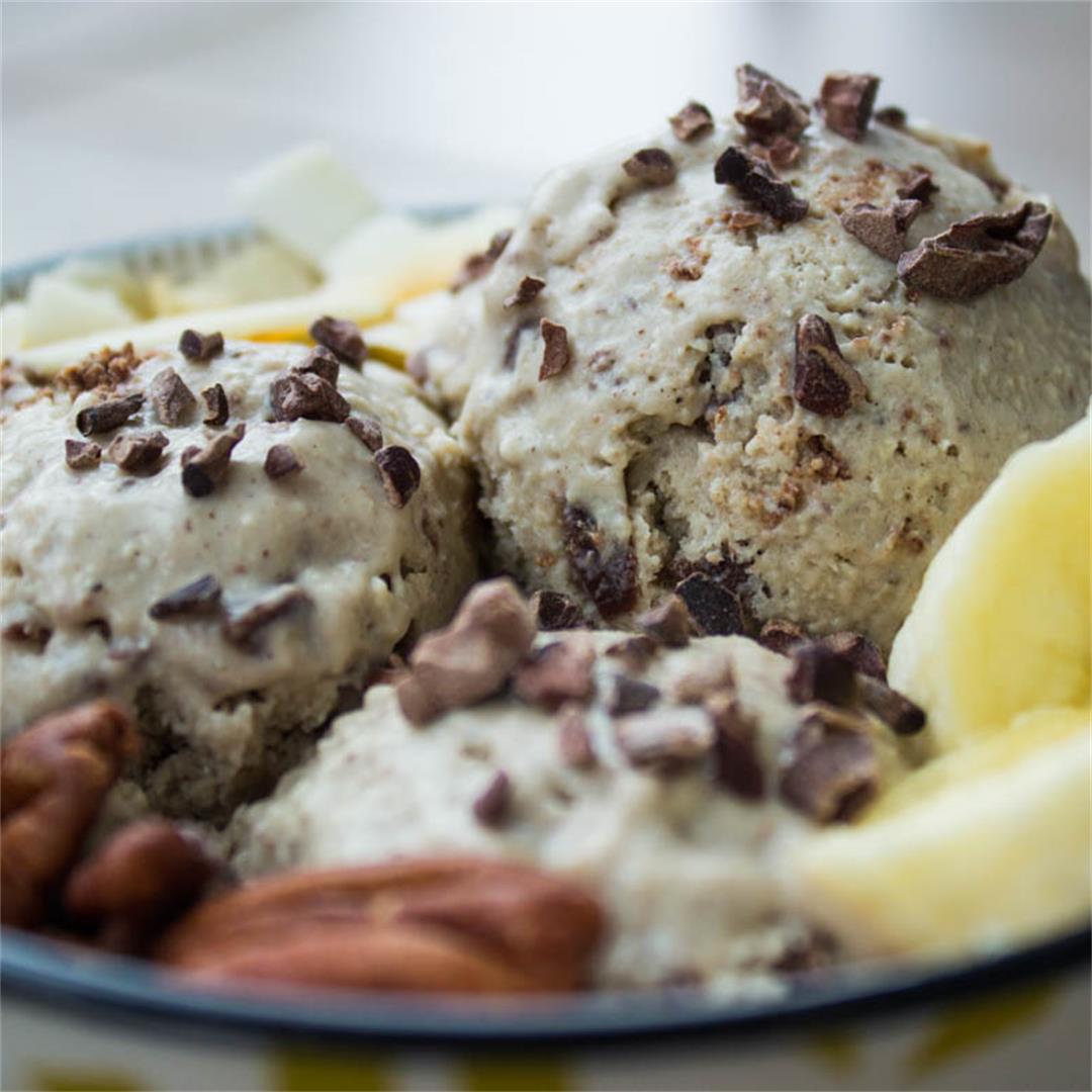 Banana Chocolate Fudge Ice Cream (vegan & gf)