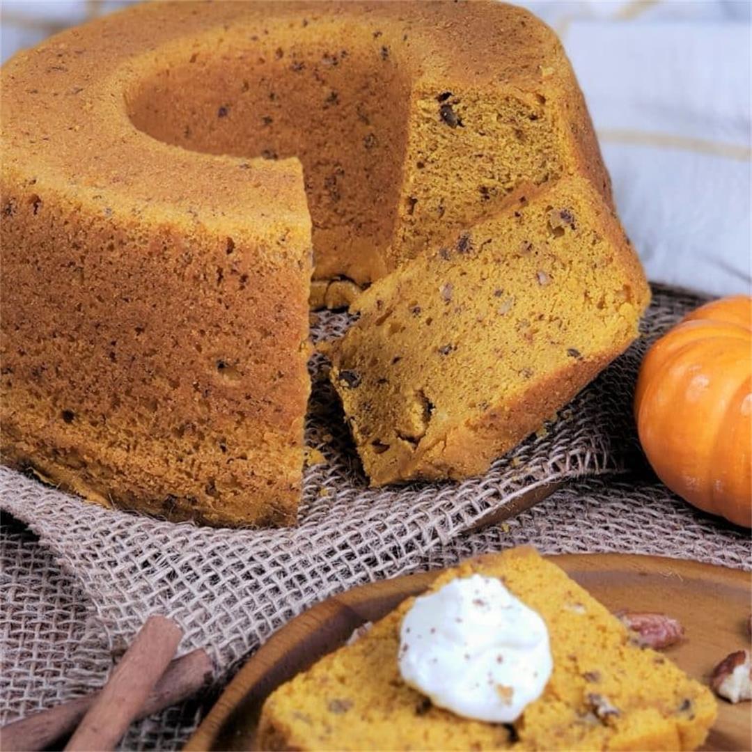 Instant Pot Pumpkin Butterscotch Bundt Cake