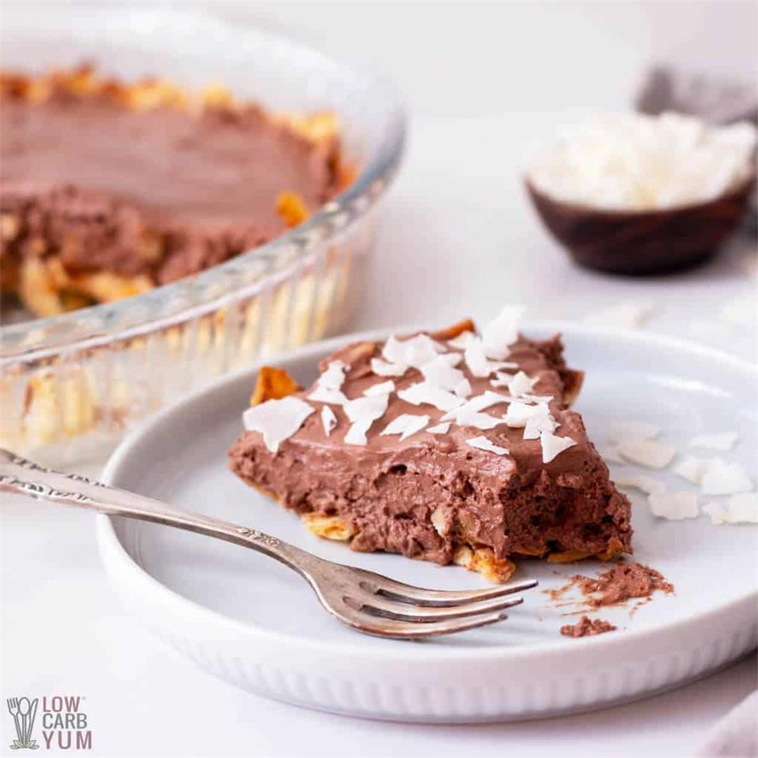 Coconut Pie Crust with Chocolate Mousse Filling