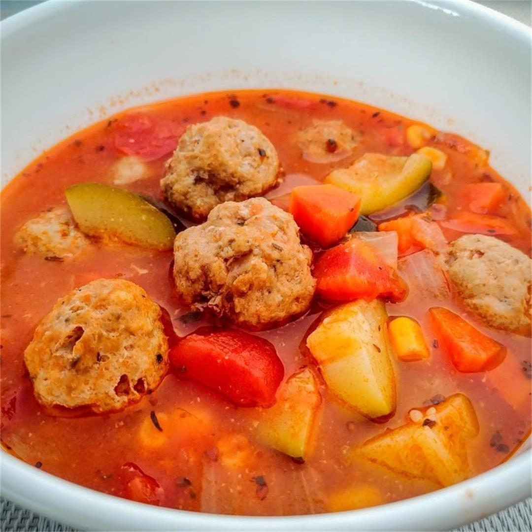 Hearty Meatball Soup for the Body and Soul
