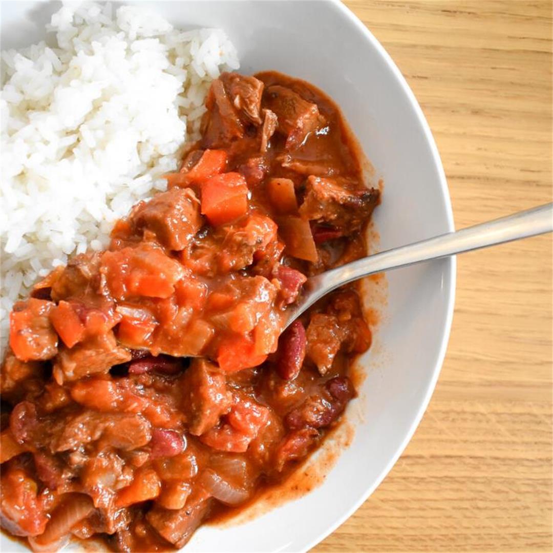 Leftover Roast Beef Chilli • Fabulous Family Food by Donna Dund