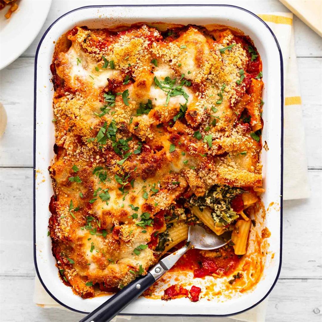 Spinach and Ricotta Pasta Bake