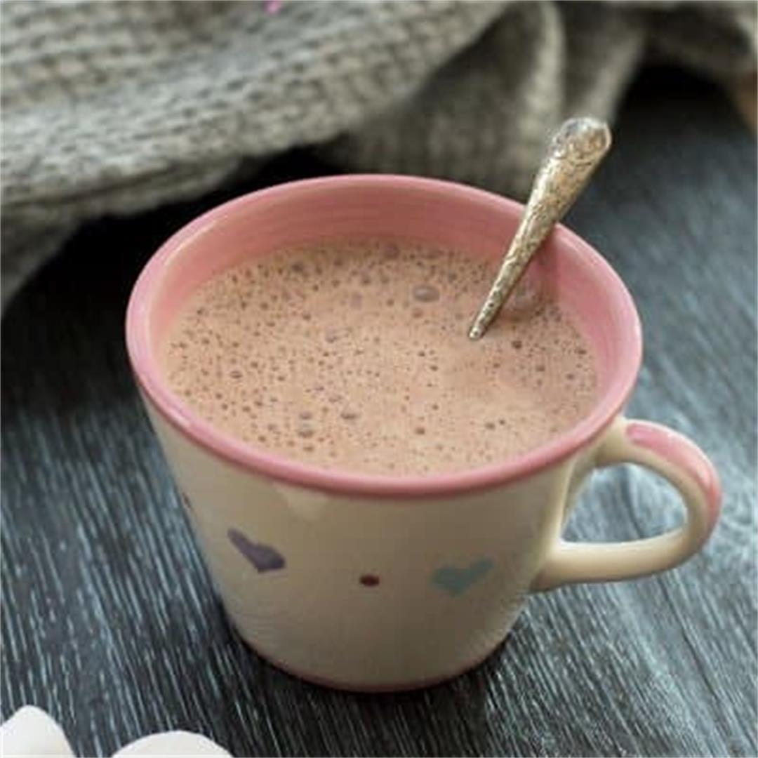 Thermomix Hot Chocolate made with REAL Chocolate