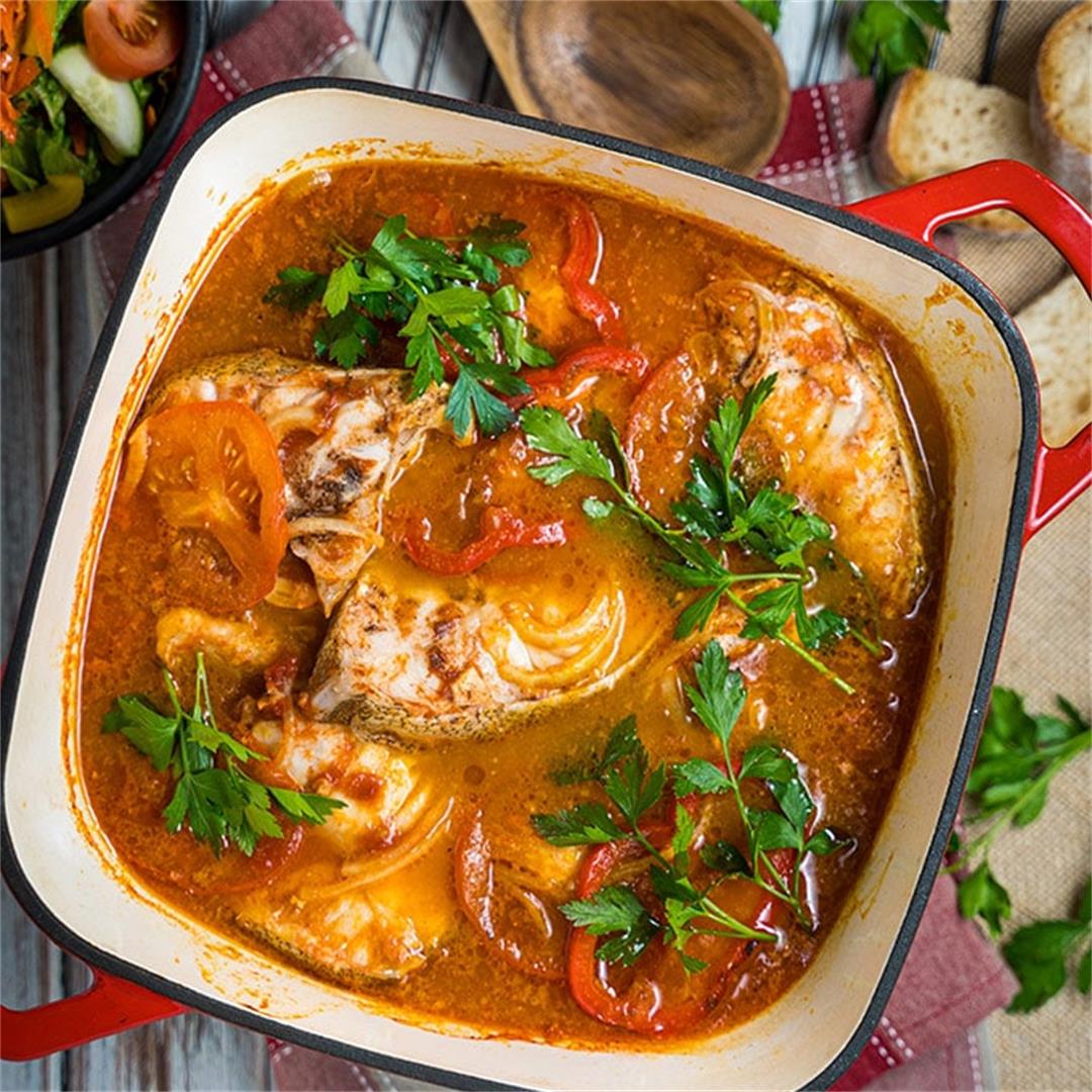 Portuguese fish stew (Caldeirada de Peixe)