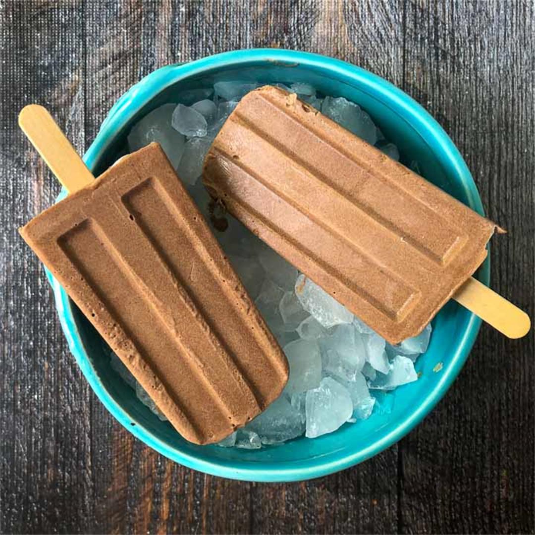 Low Carb Chocolate Pudding Protein Pops