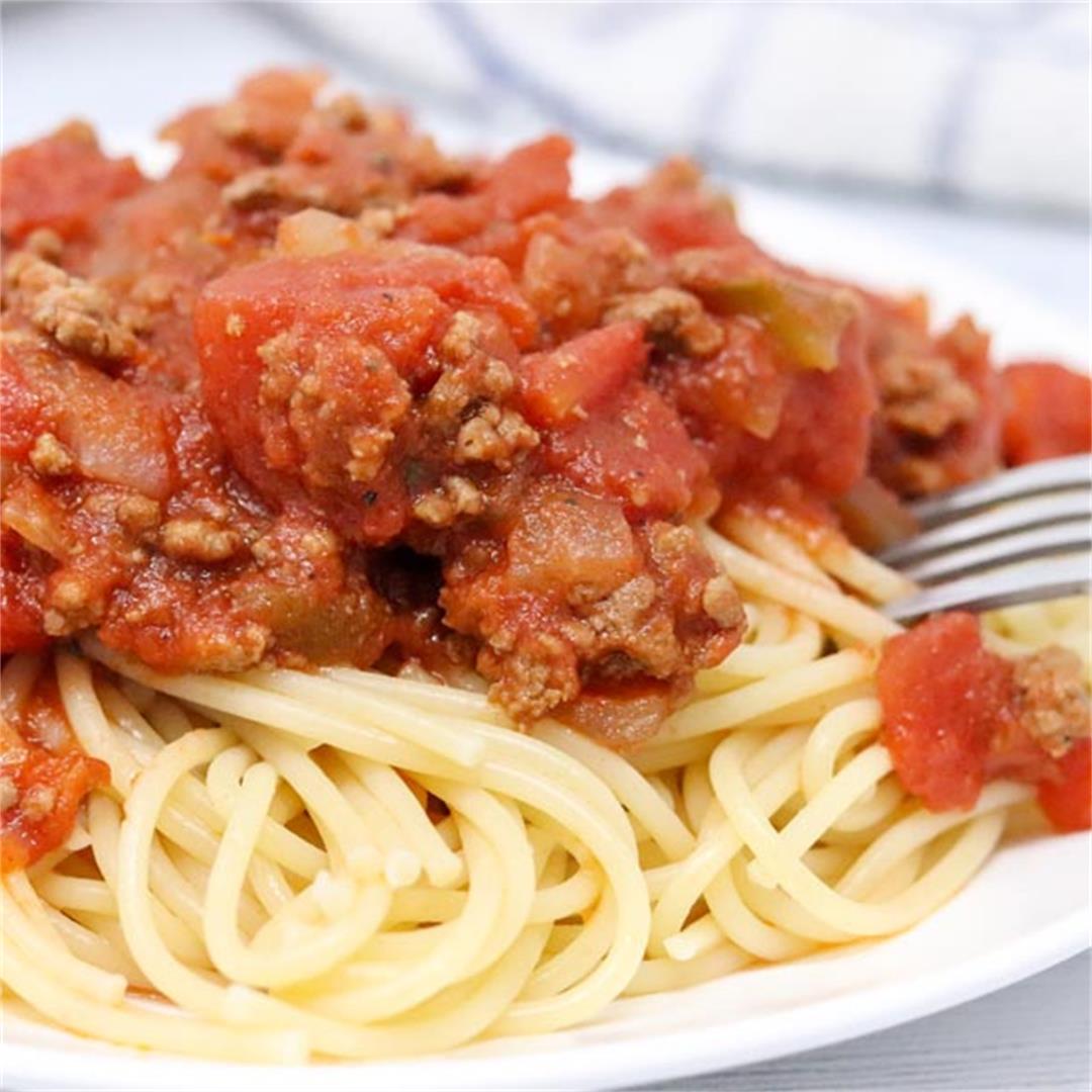 Slow Cooker Hearty Spaghetti Sauce