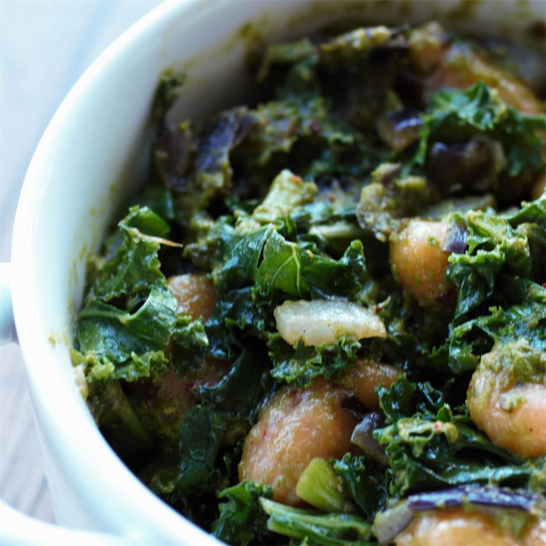 Garlic Kale Gnocchi Recipe