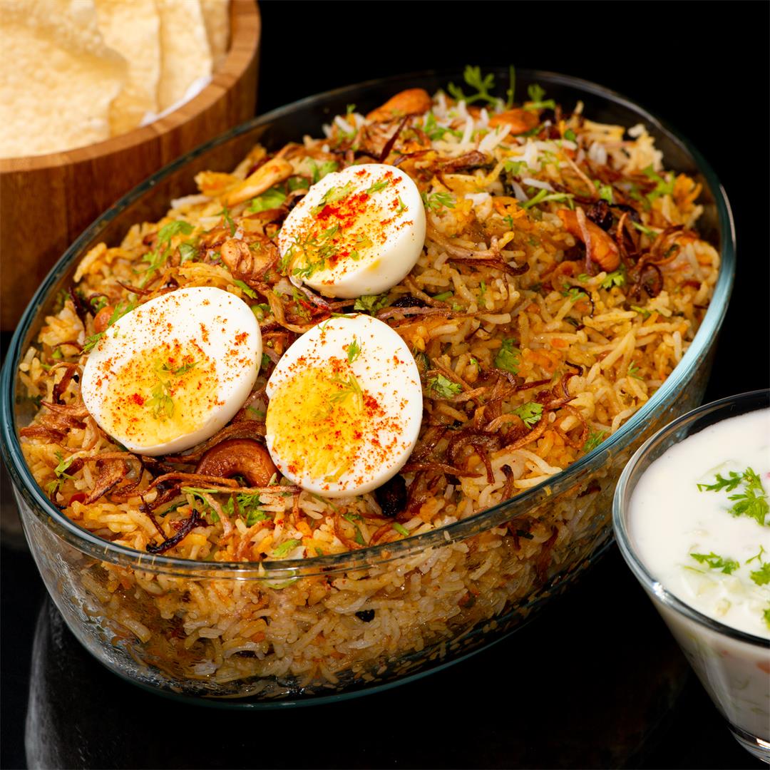 Egg Biryani/ Spicy Egg Biryani Recipe/ Egg Dum Biryani