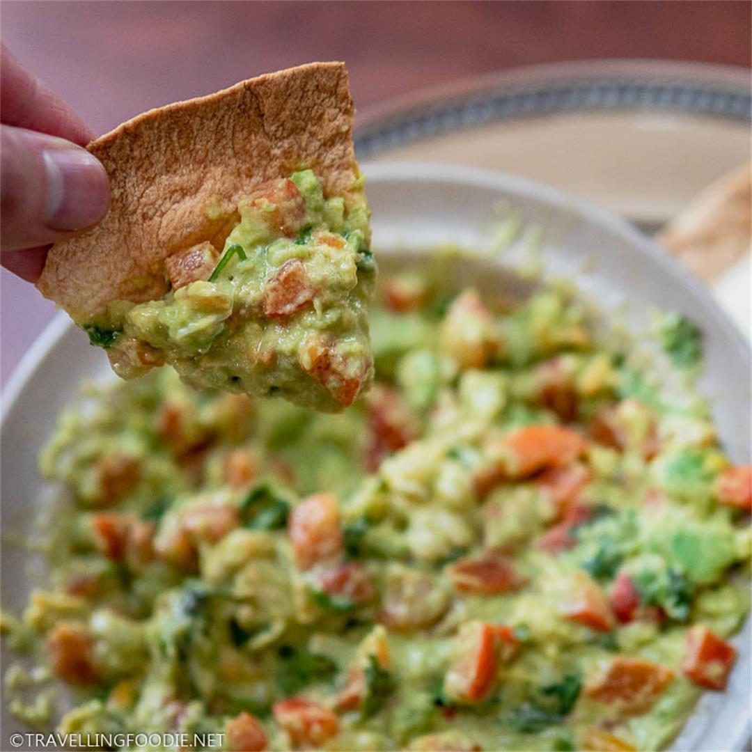 Guacamole with Salsa, Cheese and Sour Cream