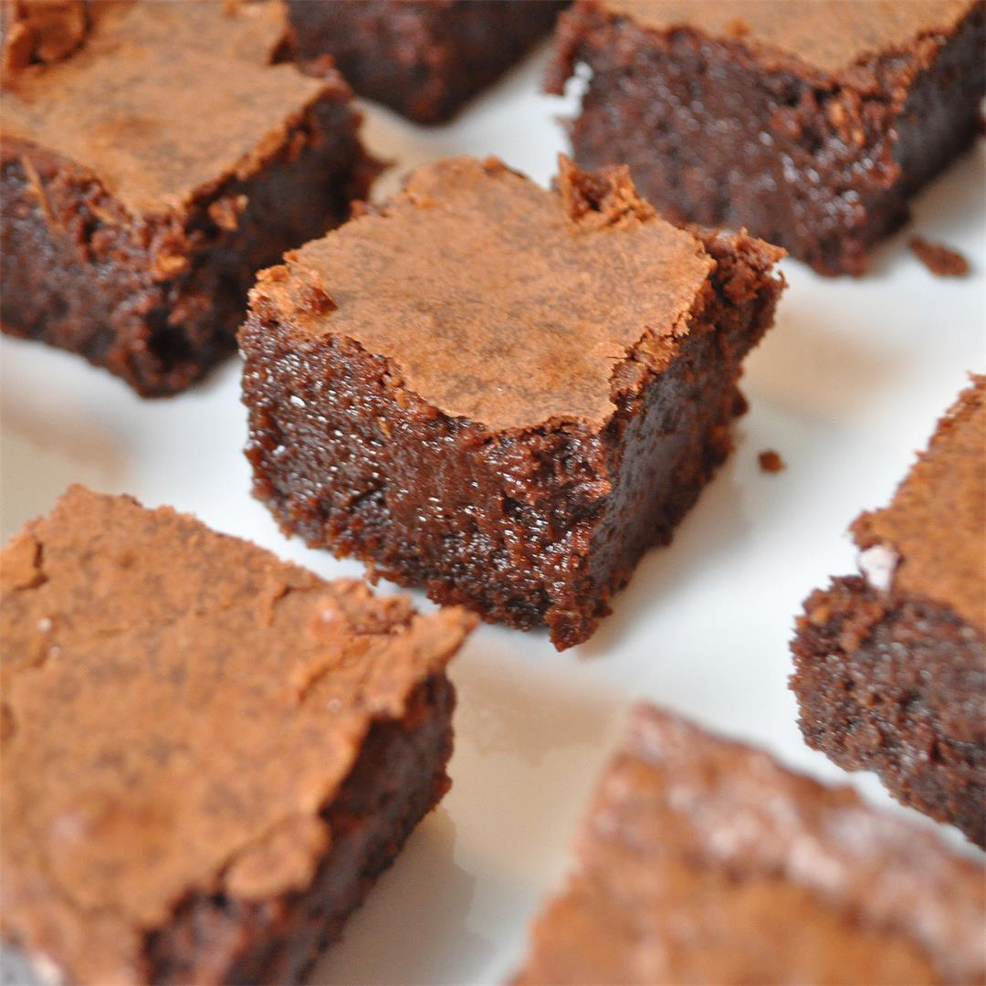 Best Gooey French Brownies