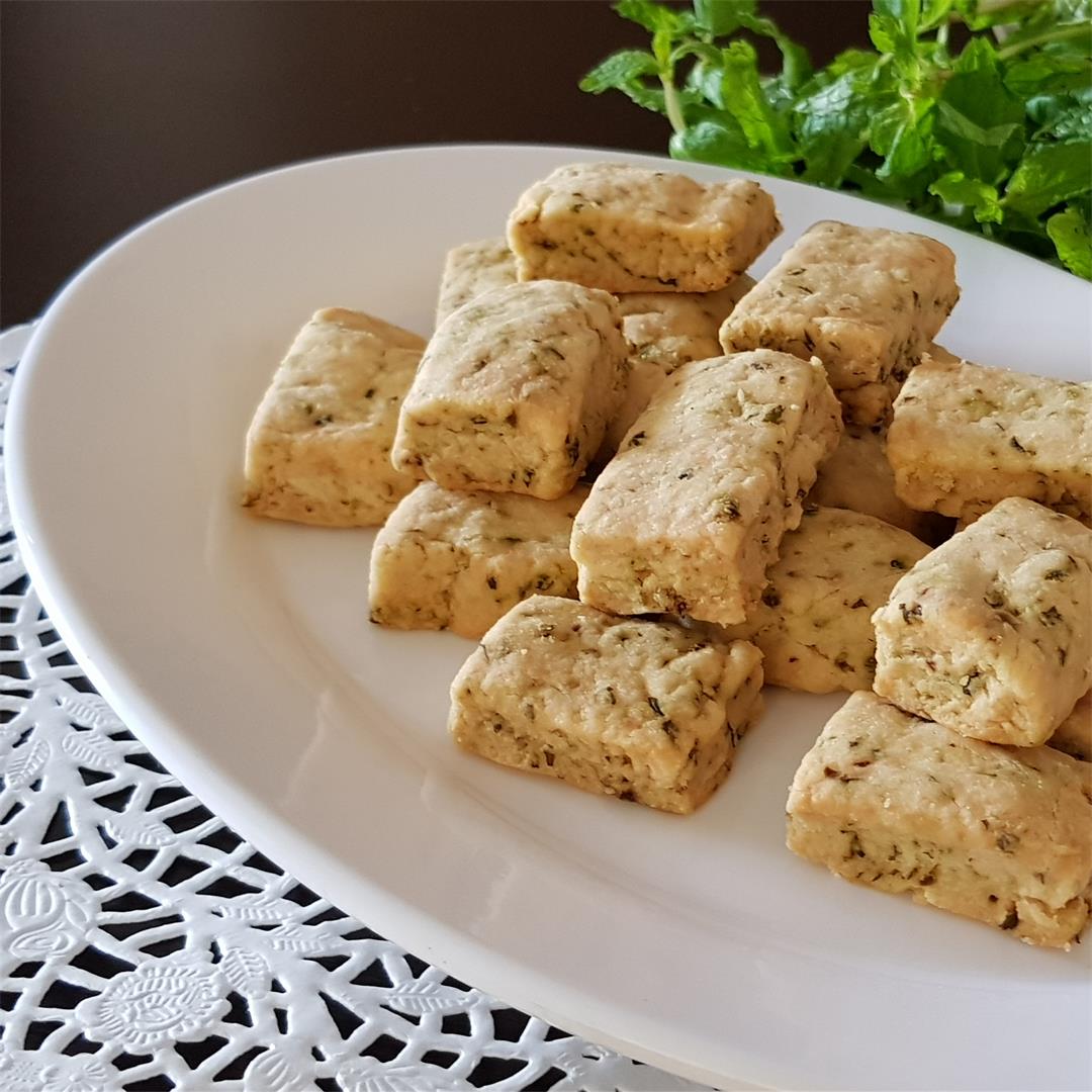 Mint Biscuits/Pudina Biscuits(Eggless)