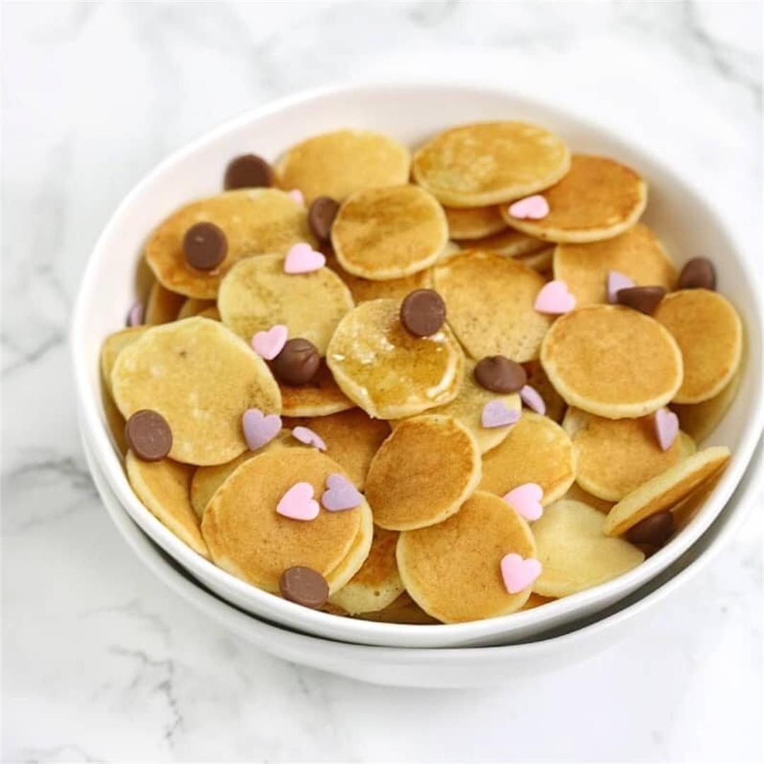 Mini Pancakes Recipe (Cereal Pancakes)