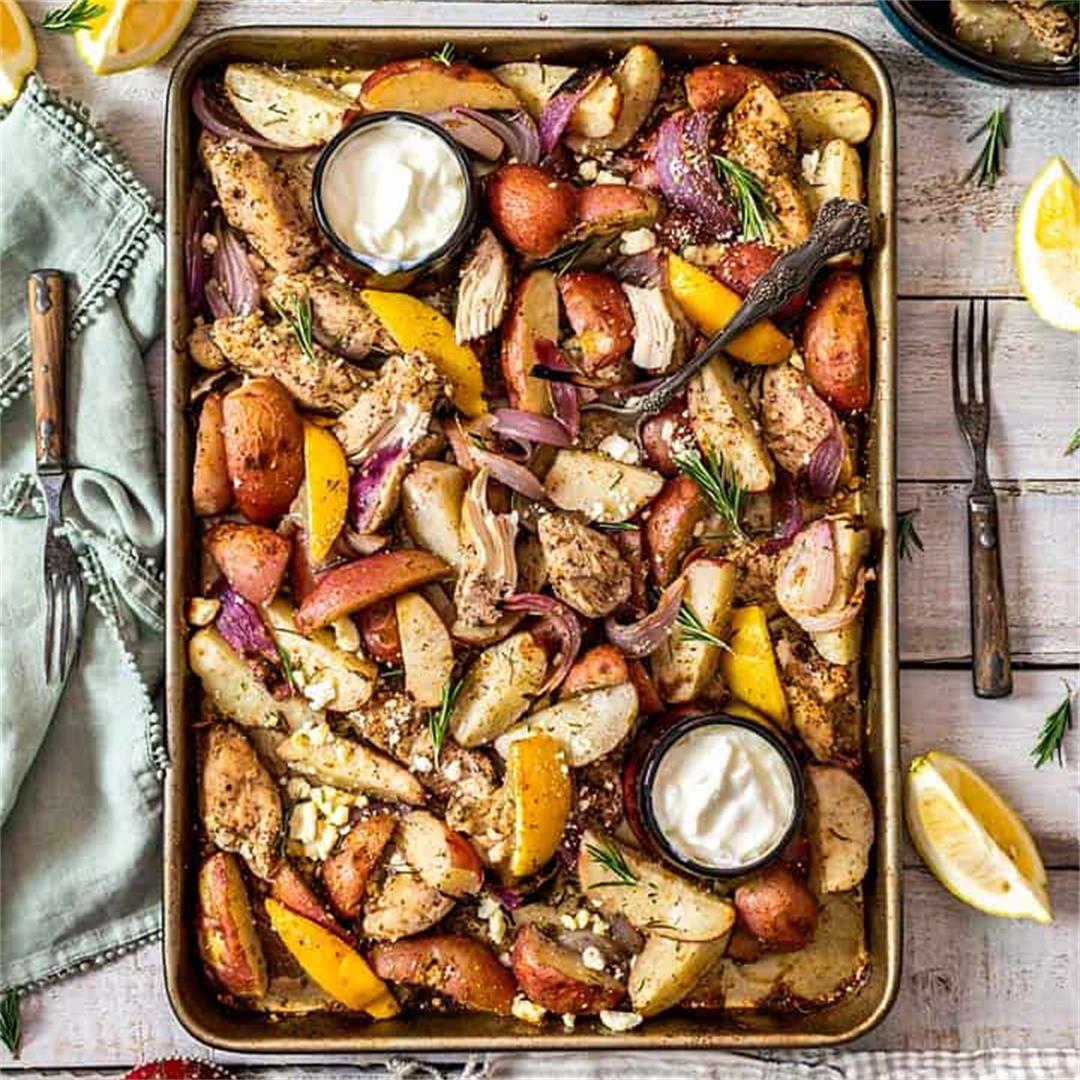 Sheet Pan Mediterranean Herb Chicken and Potatoes