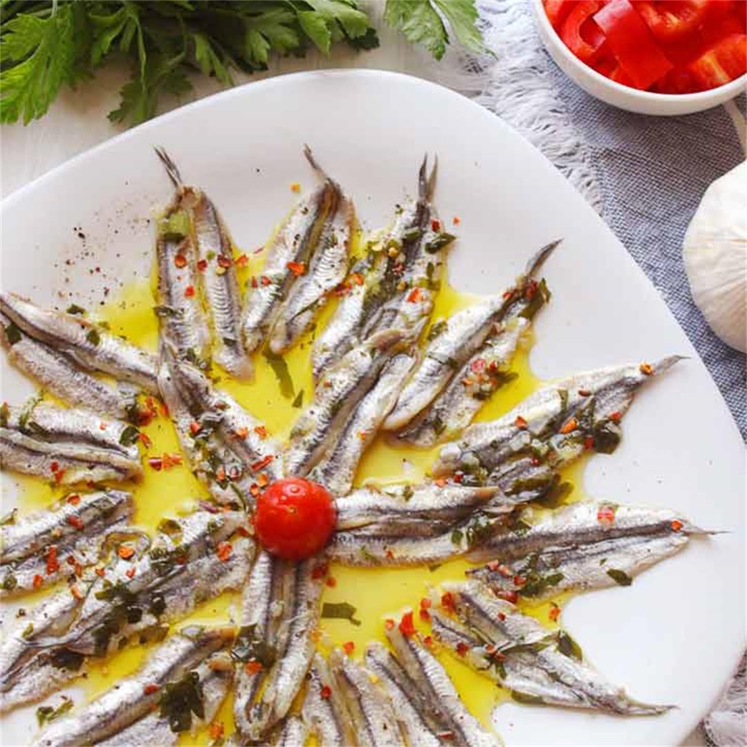 Marinated Fresh Cured Anchovies