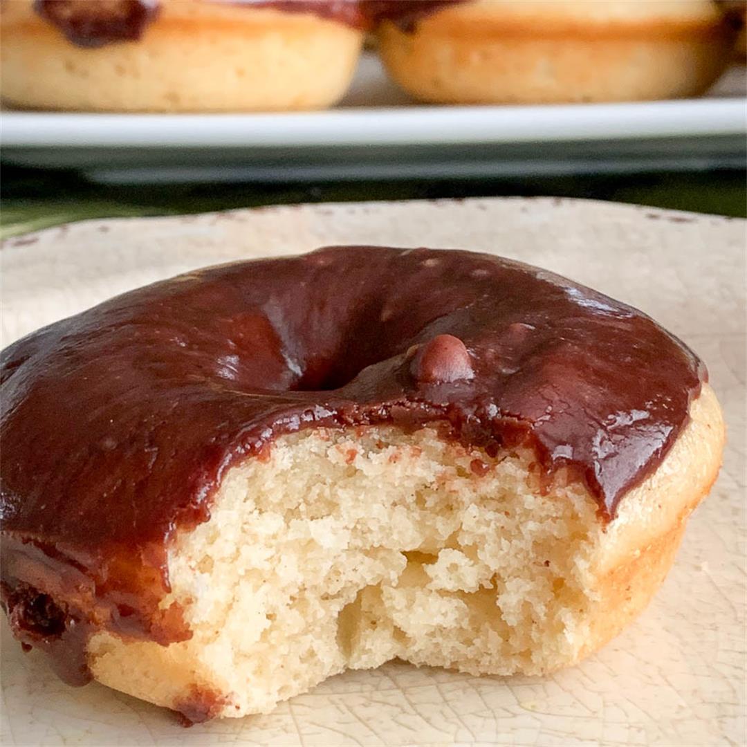 Baked Donuts with Chocolate Glaze