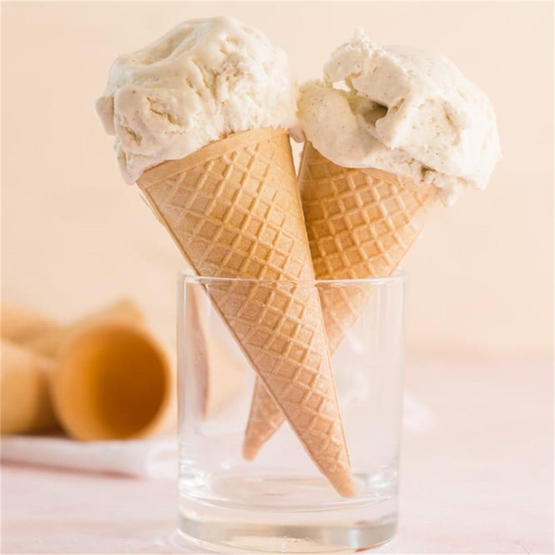 Easy No-churn Vanilla Ice Cream (+Secret Ingredient)