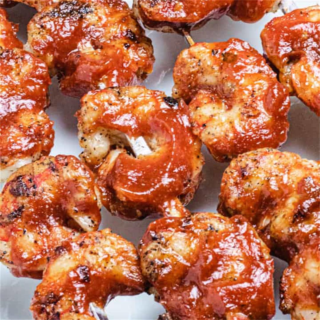 BBQ Grilled Shrimp Skewers (Spicy)