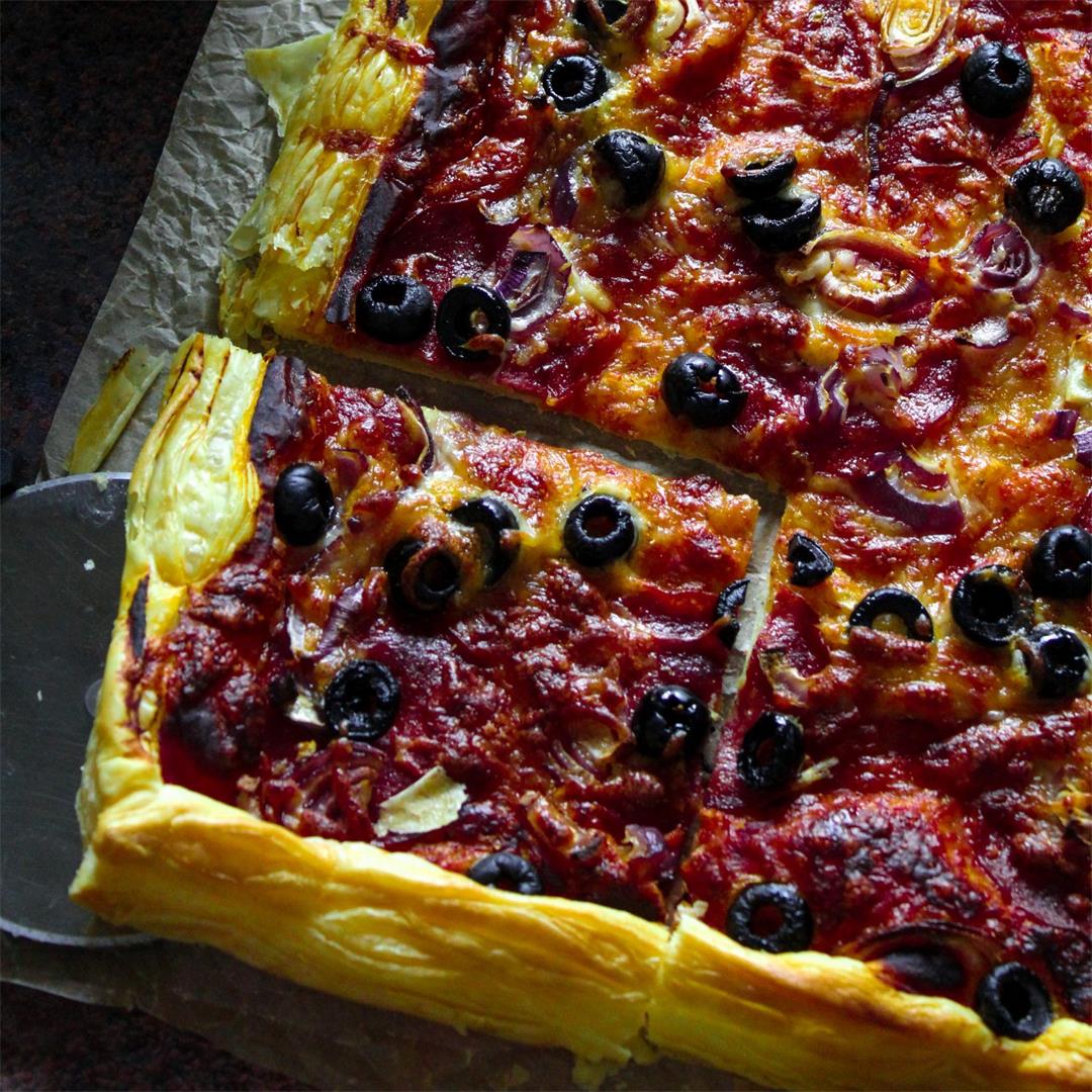 Puff Pastry Pizza Tart