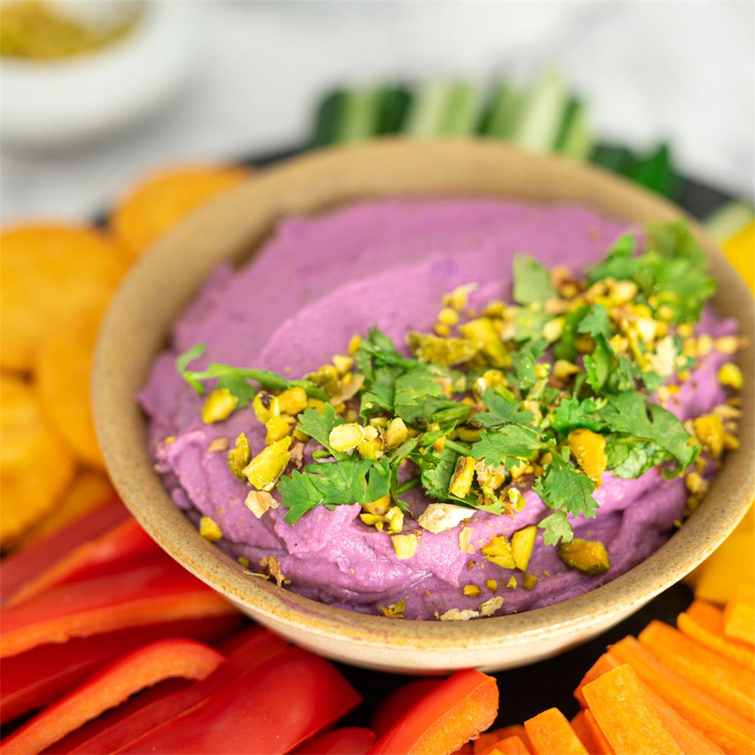 Purple Sweet Potato Hummus Recipe