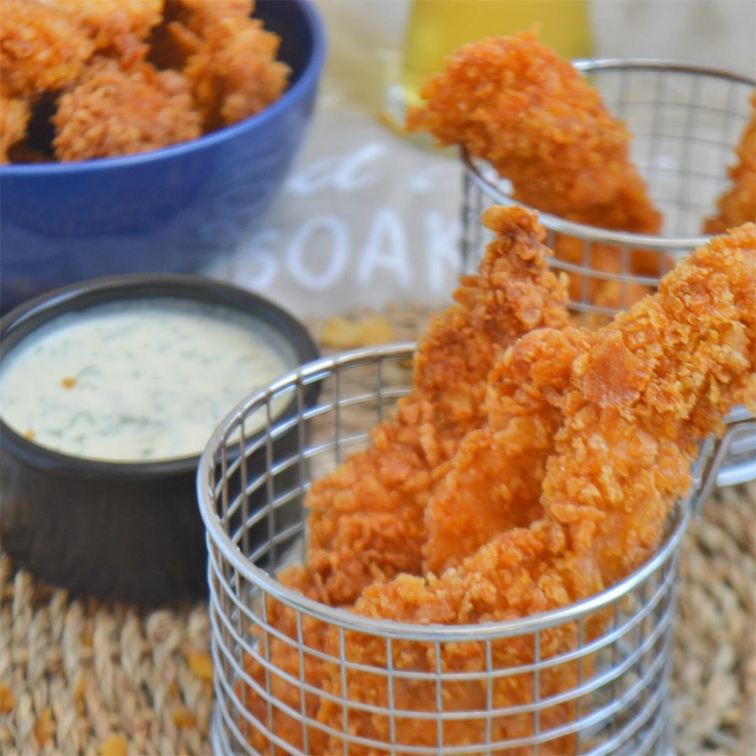 Crispy Cornflake Chicken Strips — Tasty Food for Busy Mums Kids