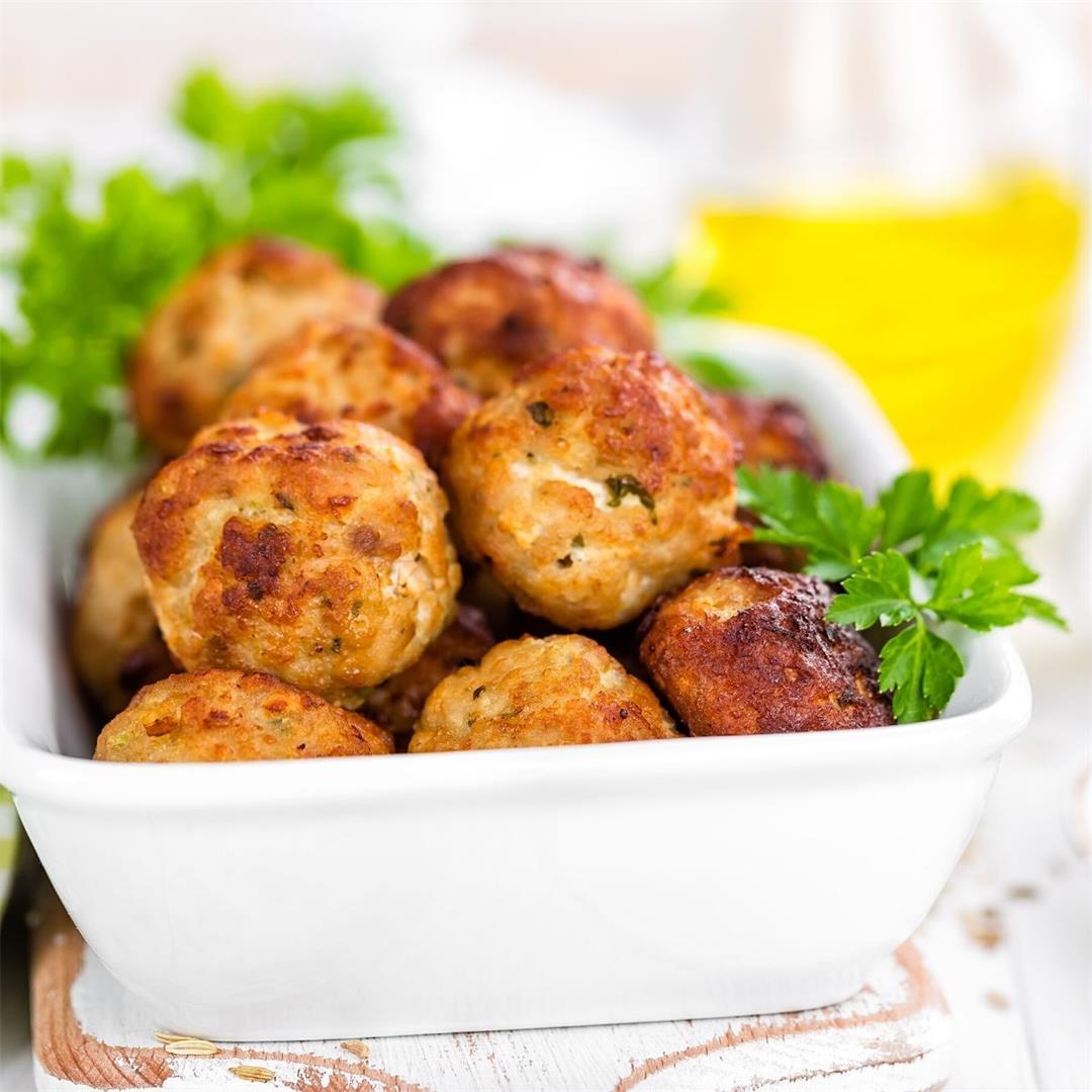 Healthy Turkey Meatballs in the Air Fryer : The Fit Habit