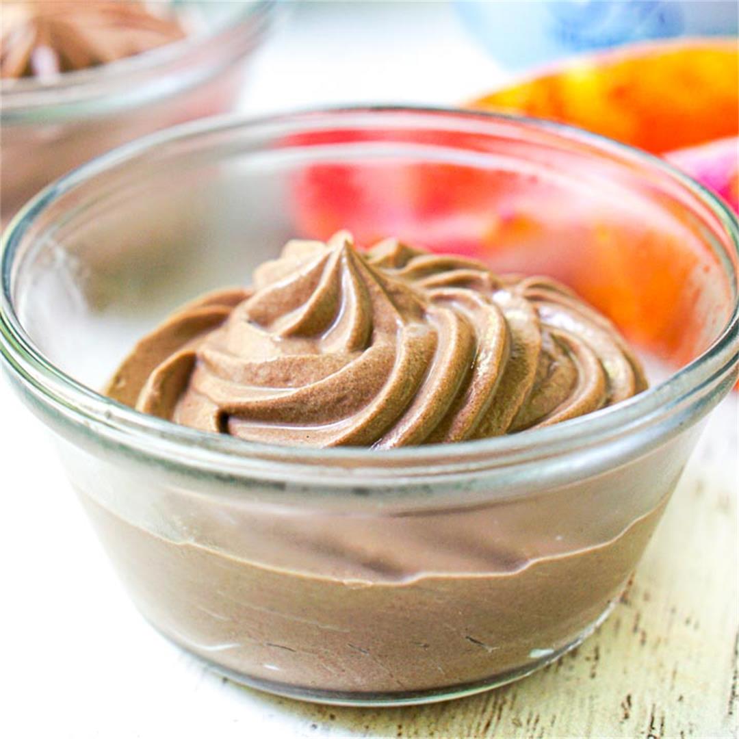 Low Carb Chocolate Soft Serve Ice Cream