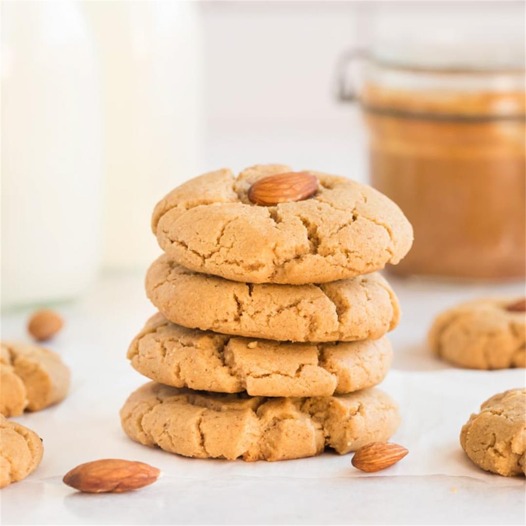 Easy Almond Butter Cookies Recipe