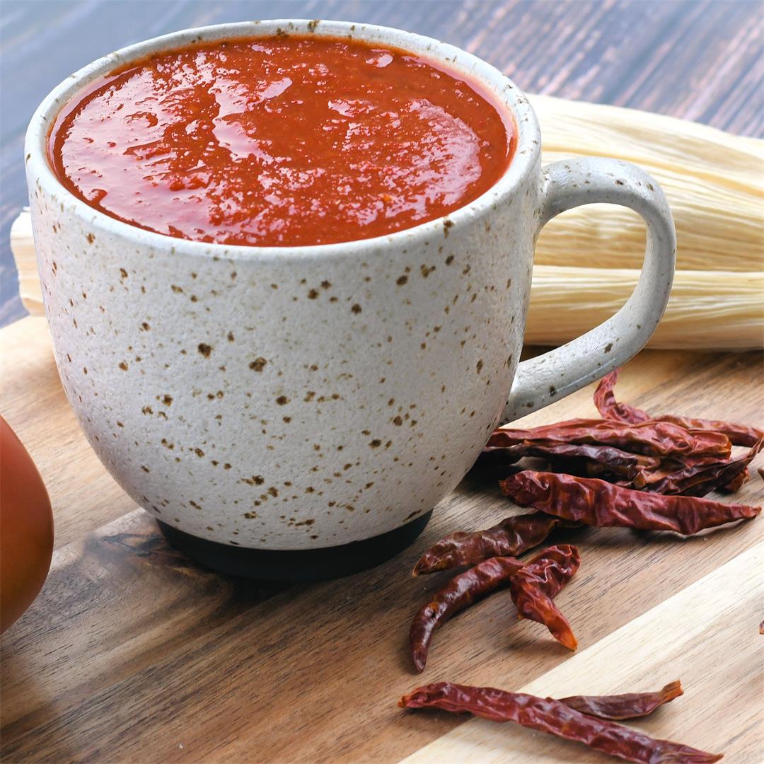 Homemade Tamale Sauce from Dried Chiles