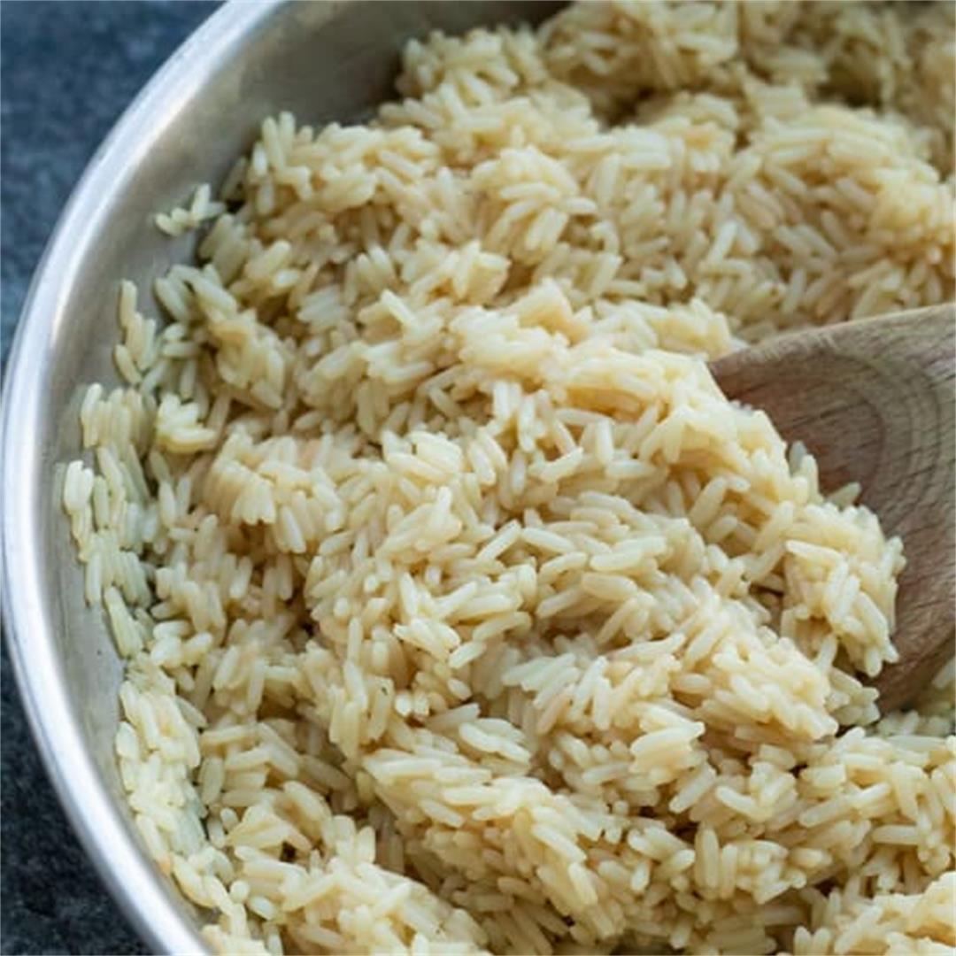 Seasoned Butter Rice [with Vegan Option]