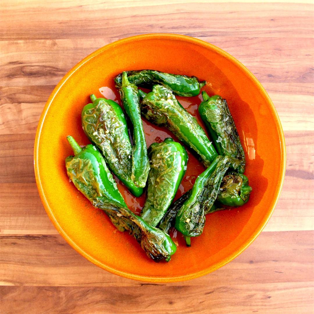 Blistered Padrón Peppers