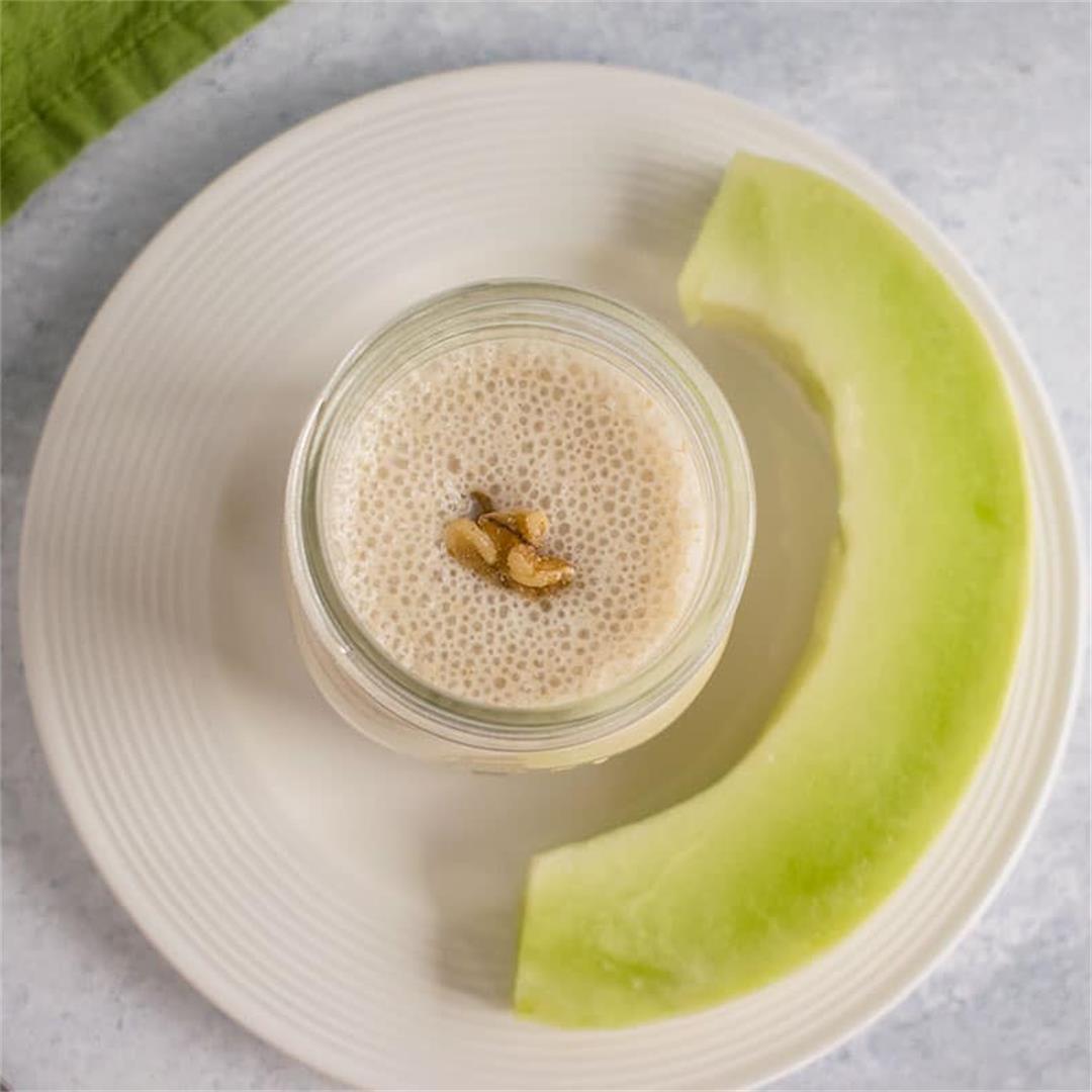 Melon Smoothie with Cantaloupe or Honeydew