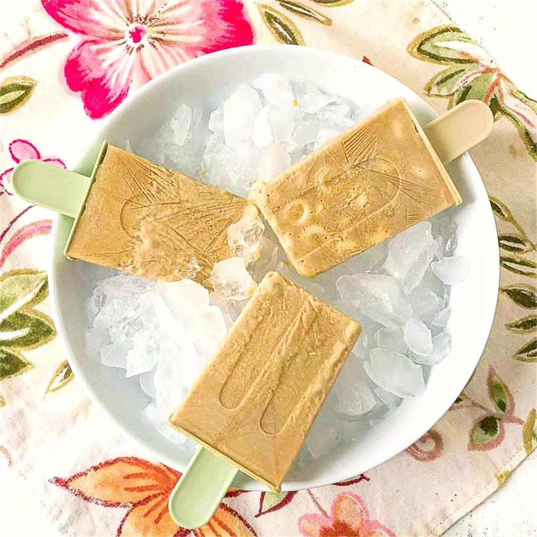 Low Carb Coffee Popsicles for Breakfast with Added Protein