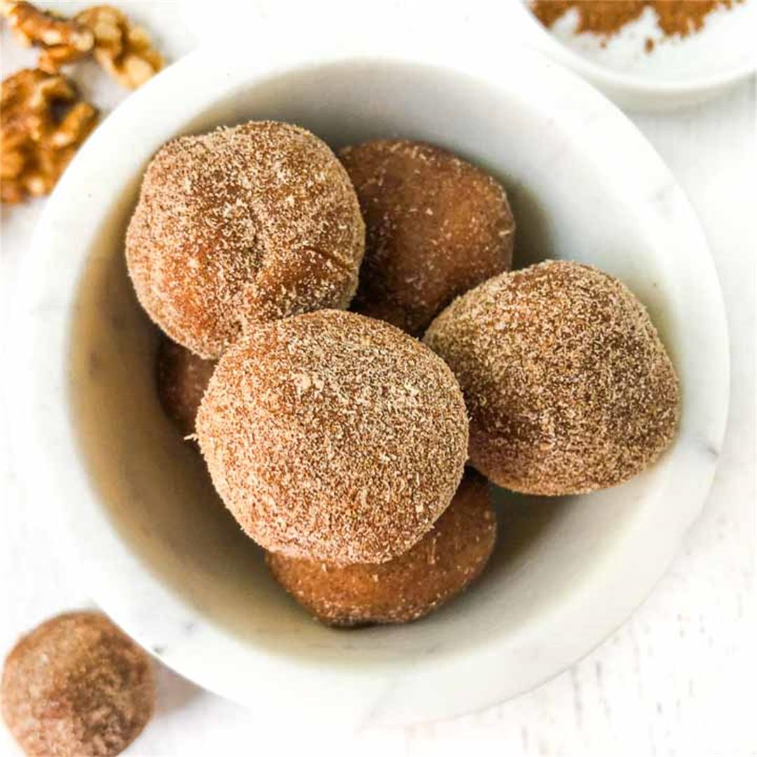 Cinnamon Sugar Keto Cookie Dough Balls