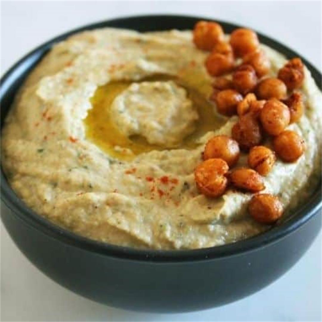 Grilled Zucchini Hummus - It's Not Complicated Recipes