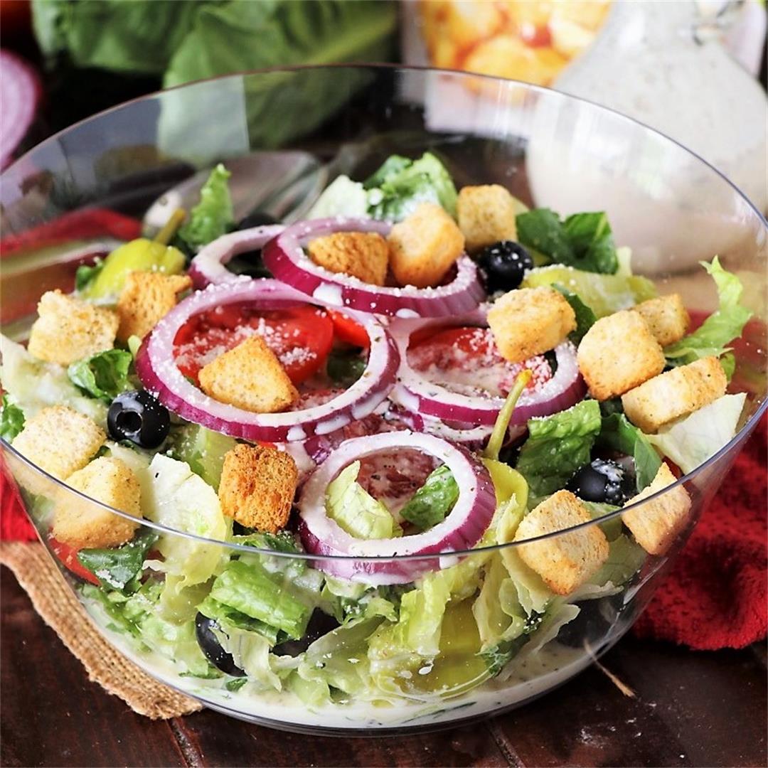 Copycat Olive Garden Salad & Dressing