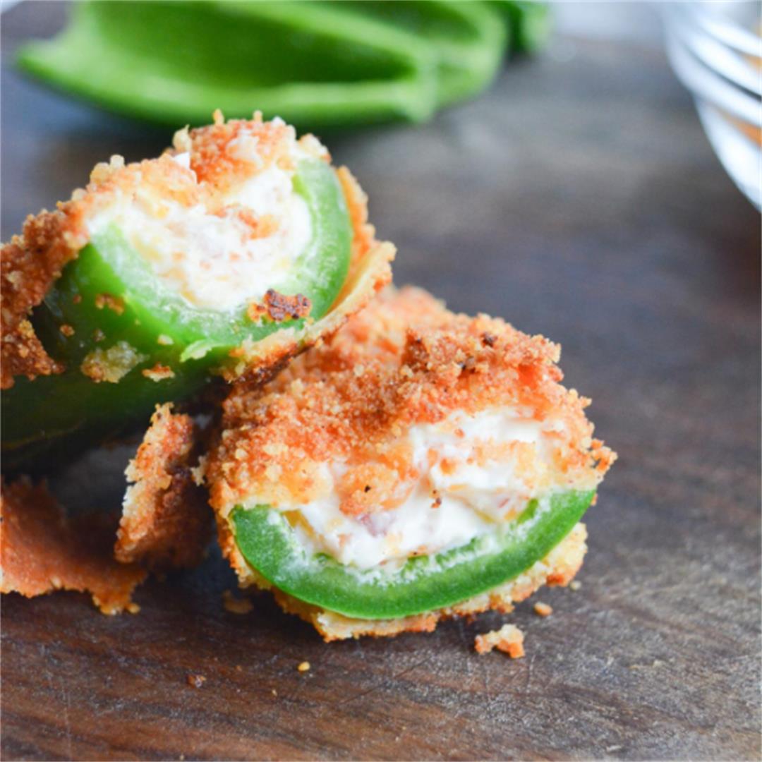 Low Carb Fried Jalapeno Poppers