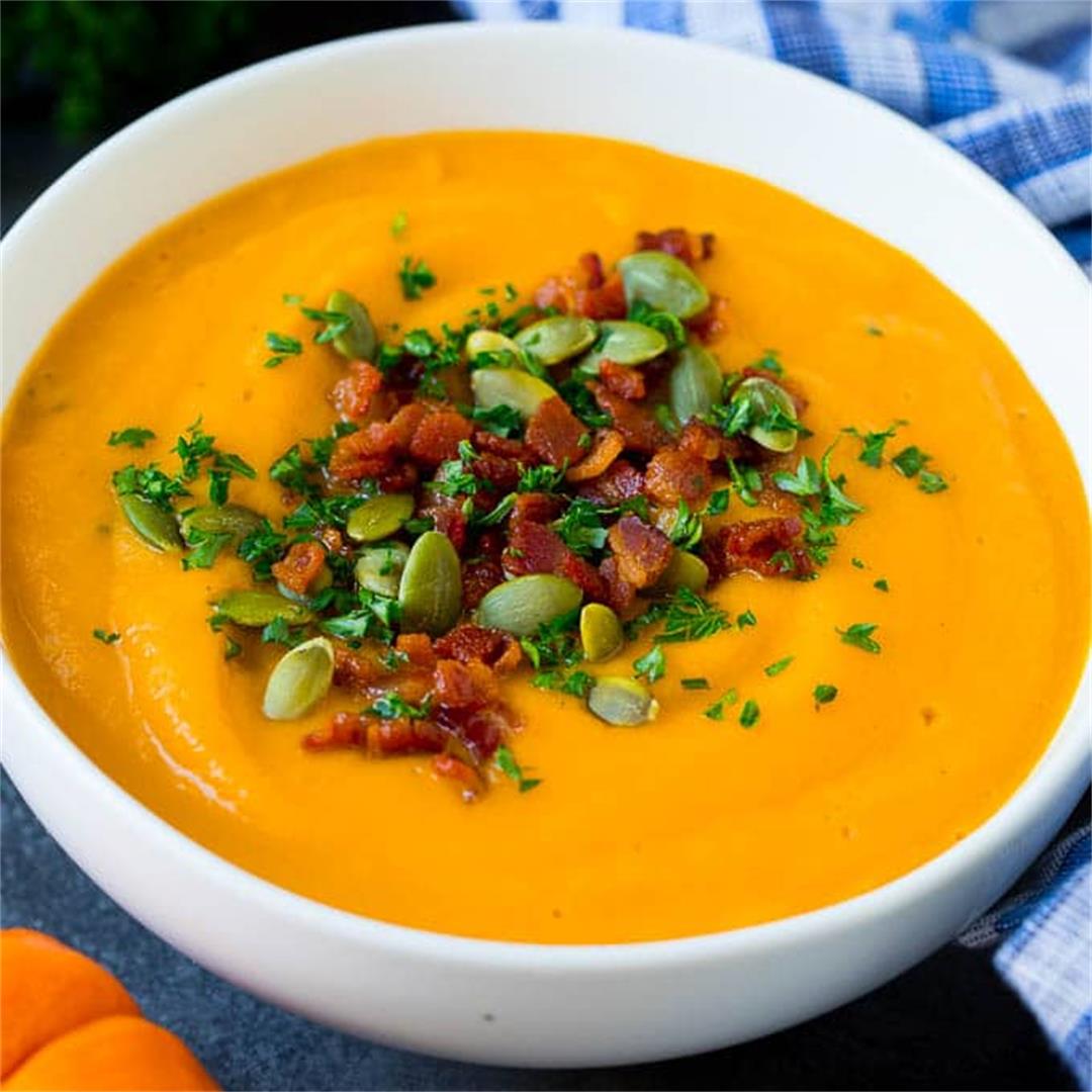 Pumpkin Soup with Bacon