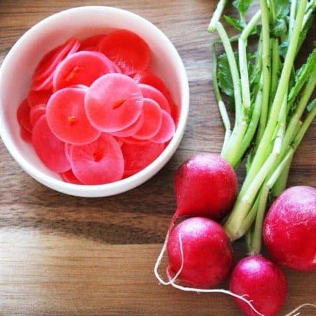 Easy Pickled Radishes - It's Not Complicated Recipes