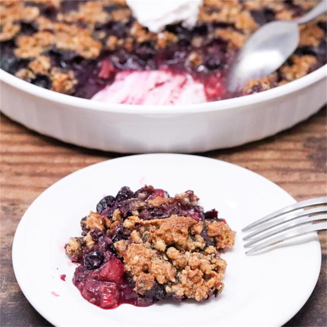 Healthy Very Berry Crumble