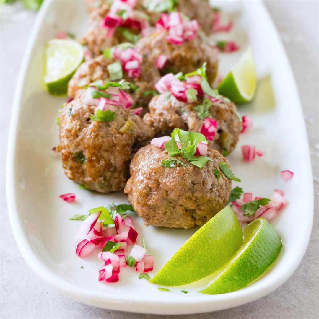 Low carb spicy meatballs recipe