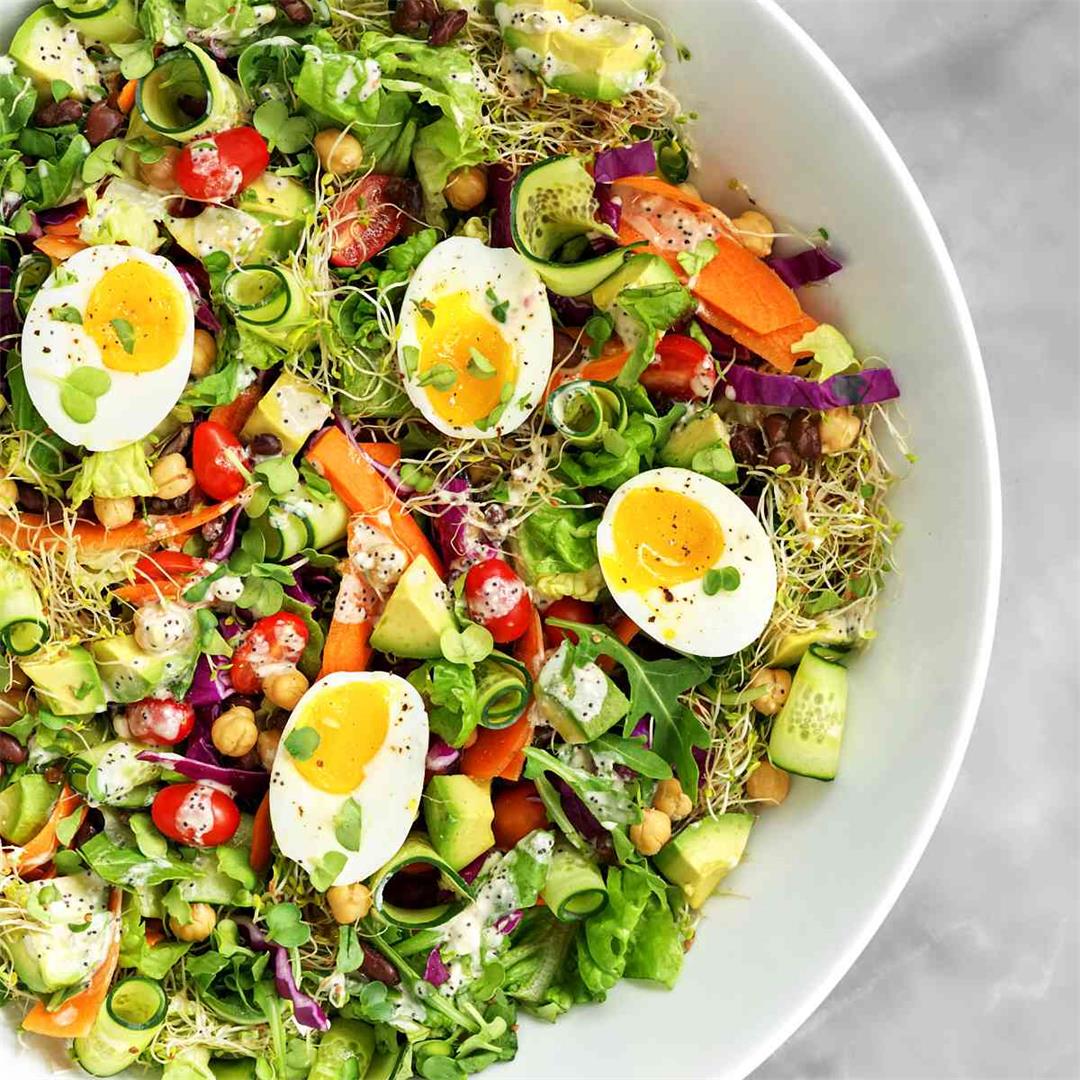 Meal Salad with The BEST Poppyseed Dressing