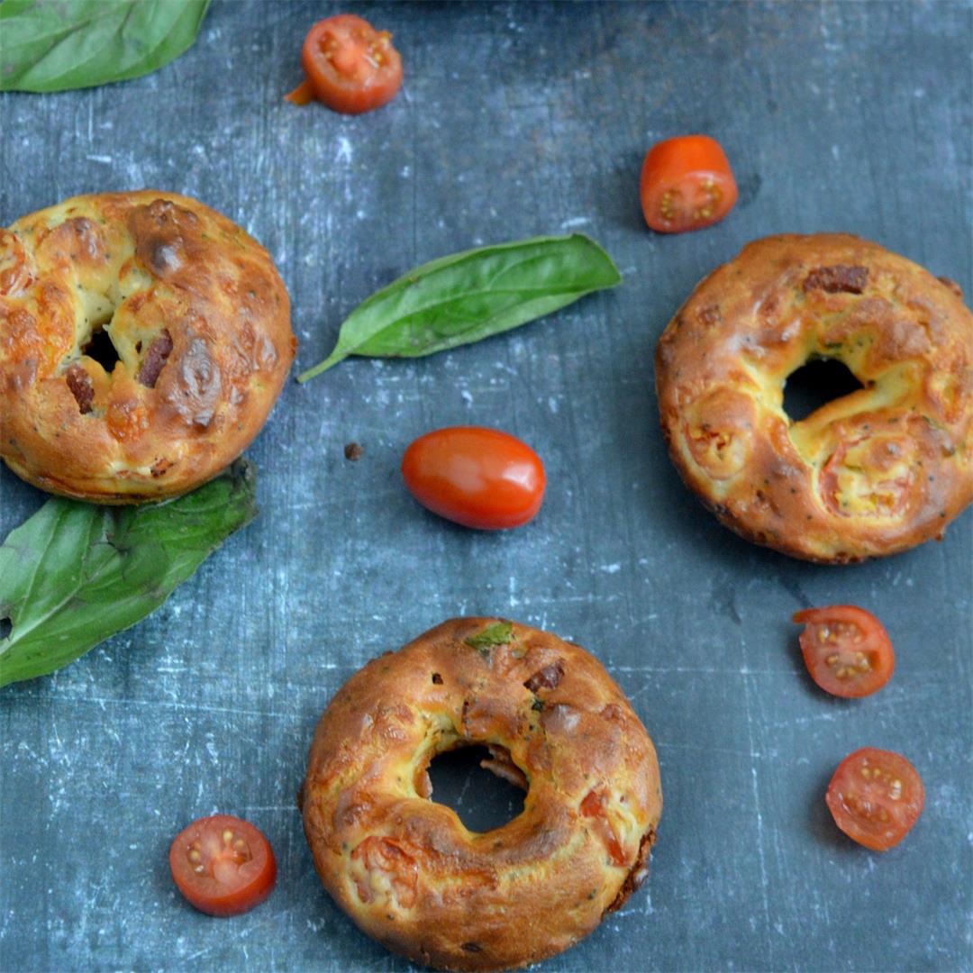 Baked Pepperoni Cheese Donuts