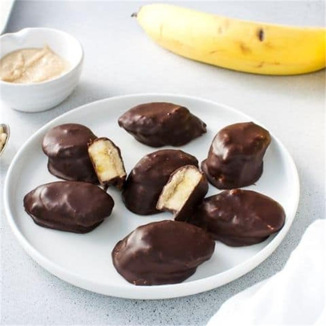 Chocolate Peanut Butter Banana Bites - It's Not Complicated Rec
